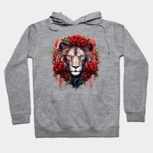 Gothic Rose Lion Hoodie